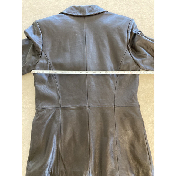 Women's Misses Croft and Barrow Brown Lambskin Leather Jacket Coat Small NWT - Picture 12 of 12